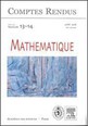 Comptes rendus mathématique