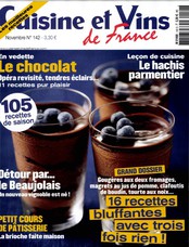 Cuisine et Vins de France N° 151 Mars 2013