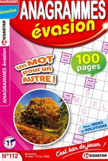 Anagrammes évasion