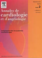 Annales de cardiologie et d'angéiologie
