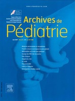Archives de pédiatrie
