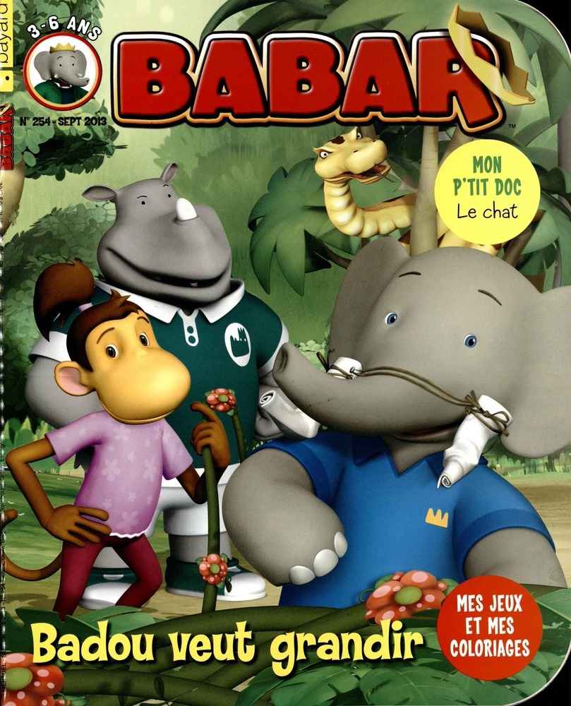 Babar n° 254 – Abonnement Babar | Abonnement magazine par Toutabo.com