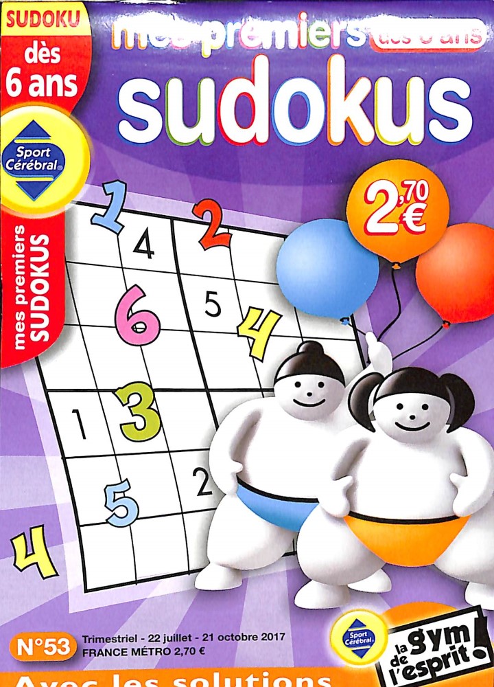 Mes premiers sudokus n° 53 – Abonnement Mes premiers sudokus ...